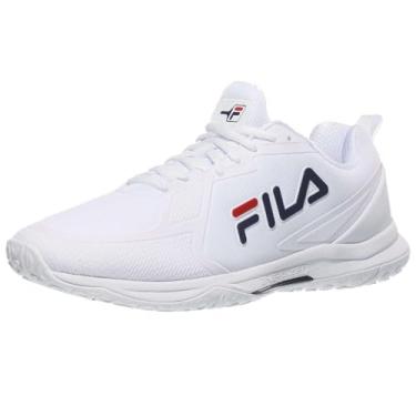 Imagem de Fila Tênis masculino Volley Burst, Branco/Fila Red/Fila Navy, 42