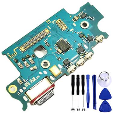 Imagem de Galaxy S23+ Porta de carregamento USB Cabo flexível de substituição SM-S916U Tipo C Conector Dock Board para Samsung S23 Plus S916 Peça de reparo de porta com ferramentas versão EUA (SM-S916U)