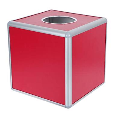 Imagem de Lucky Ball Game Box: Square Bonus Ball Storage Container Metal Donation Box Opaque Ballot Box for Votes Advice Suggestion Cards Fundraising ( 29x29x29cm )