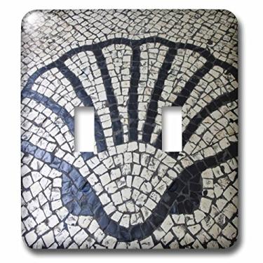 Imagem de 3dRose LLC 3dRose LLC lsp_132809_2 China, Macau. Design de azulejos portugueses, Senado Square - AS22 JEG0019 - Julie Eggers - Interruptor duplo