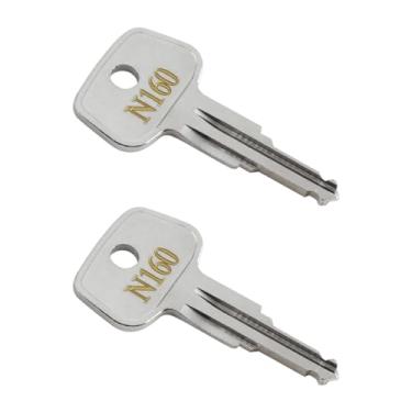 Imagem de Chave de substituição de rack de carro N160 para suportes de teto, transportadores, barras transversais, substituição de chave Errebi Thule - códigos N160 [2 peças]