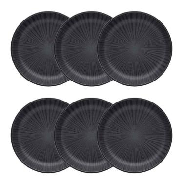 Imagem de Conjunto De Pratos Fundos 06 Peças Flat ônix Oxford