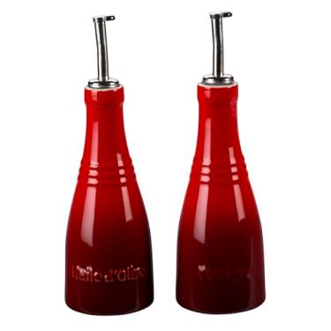 Imagem de Le Creuset Conjunto Azeite E Vinagre 240 ml Cerâmica Vermelho