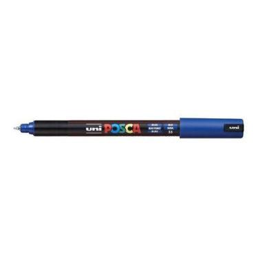 Imagem de Posca PC-1MR Azul Traço Extra Fino 0.7mm Uni-ball