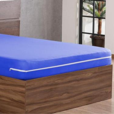 Imagem de Capa de Colchão Casal Queen Size em Malha com Zíper estilo e praticida