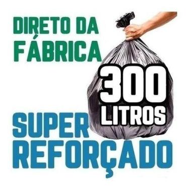Imagem de Saco De Lixo 300 Litros 200 Un Preto Super Reforçado - HIGIPACK