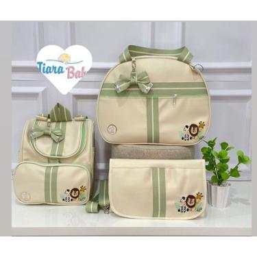 Imagem de Conjunto de luxo mochila 2 em 1/ 3 peças tiara baby - TIARA BABY , Ver