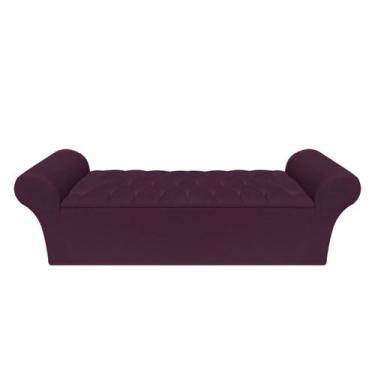 Imagem de Recamier Baú Calçadeira Chaise Quarto King 195cm Madrid - Mance Decor,