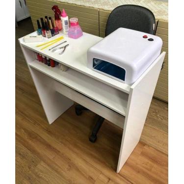 Imagem de Apoio Expositor De Esmaltes Para Manicure Branco Suporte - Decore com 