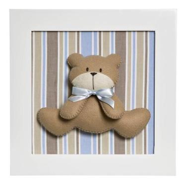 Imagem de Quadro Decorativo Urso Quarto Bebê Infantil Menino - Potinho de Mel