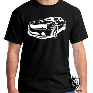 Imagem de Camiseta carro Camaro  Blusa criança infantil juvenil adulto camisa to
