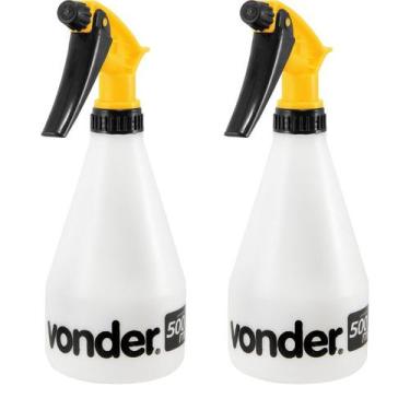 Imagem de Kit com 2 Borrifador Manual Pulverizador Vonder 500ml Regulável em Spr