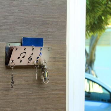 Imagem de Suporte Porta Chave/Carteira/Carta/Óculos - Notas Musicais - Maxx Diam