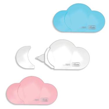 Imagem de Kit Corretivo em Fita Nuvem 3 Cores Tilibra - Fita Corretiva