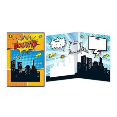 Imagem de Convite Festa Avengers- Pacote com 8 unidades - Junco