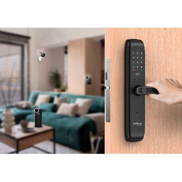 Imagem de Fechadura Smart de Embutir com Maçaneta MFD 7000 Intelbras