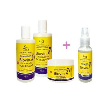Imagem de Kit Crescimento Capilar Biovin-A Força de Cavalo + Tônico Crescimento 