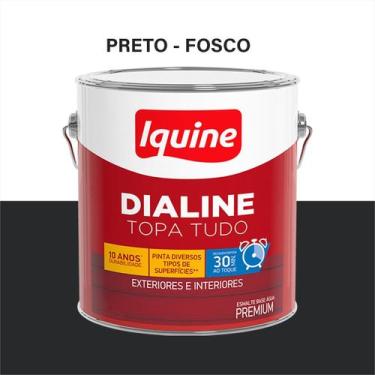 Imagem de Tinta Esmalte Sintético 750ML/3L - Cores Variadas --- Iquine, Preto Fo