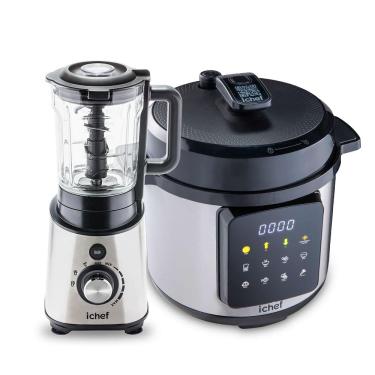 Imagem de Multiprocessador Power Nutri Revolution Ichef e Panela de Pressão Elétrica ichef Master Cooker 6L