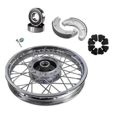 Imagem de Roda Traseira Titan Fan Cg 150 com Rolamento/Lona/Bucha - Pro Tork