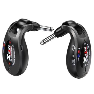 Imagem de Xvive Sistema transmissor/receptor digital sem fio U2 para guitarra, baixo e outros instrumentos, recarregável, 2,4 GHz, preto