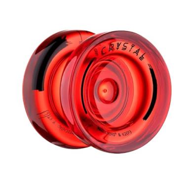 Imagem de Ioiô Profissional MagicYoyo K2 Cristal Translúcido com Rolamento – Yoyo de Alta Performance (Vermelho)