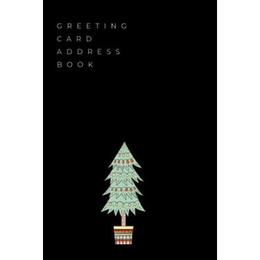 Imagem de Greeting card address book: Notebook to keep track of Holiday cards sent and received - Undated 10 year organizer