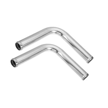 Imagem de Motoforti OD 3.4 cm 35 mm Comprimento da perna 15.2 cm 152 mm Tubo Intercooler Tubo de liga de alumínio para carro Tubo intercooler curva 90 graus cotovelo admissão de ar - Pacote com 2 de longa