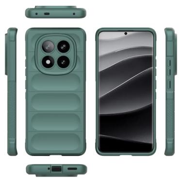 Imagem de Elubugod Capa compatível com Xiaomi Redmi Note 14 Pro+ 5G, capa para celular TPU macia compatível com Xiaomi Redmi Note 14 Pro+ 5G capa verde
