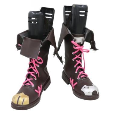 Imagem de COSGOGO New Anime LOL Jinx Sapatos Cosplay para Arcane Jinx Botas Curtas Mulher Homem Sapatos de Dia das Bruxas, Multi, 34