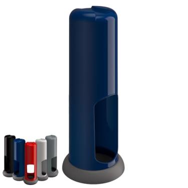 Imagem de Kit 12 Porta Canudo Plástico Suporte Unitermi Bar Lanchonete Restaurante (AZUL)