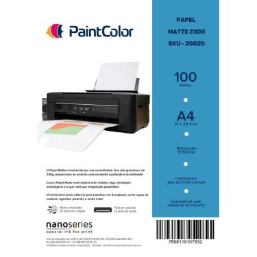 Imagem de Papel Matte Fotográfico 230g A4 - 100 Folhas