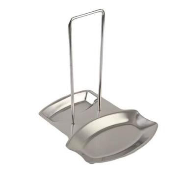 Imagem de Descanso Inox Tampa Panela Talher Cozinha Concha NilosDecor