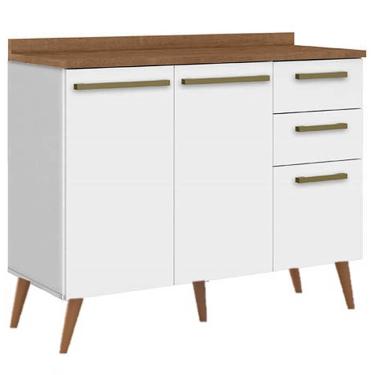 Imagem de alcão Favorita 1 Porta para Cozinha Zanzini Branco