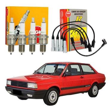 Imagem de Kit Vela Cabo Ngk Voyage G1 1.6 1.8 Ap Gasolina 1987 A 1990