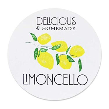 Imagem de Etiquetas Limoncello "Delicious & Homemade" - 5 cm redondo - 12 / Pacote