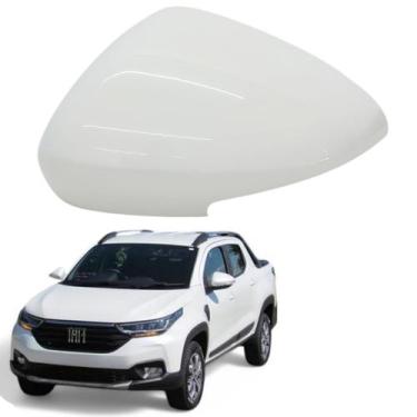 Imagem de Capa Retrovisor Nova Strada Branco Banchisa Com Furo 2021 2022 2023 20