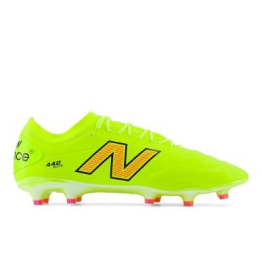 Imagem de New Balance 442 Elite FG V2 Tênis de futebol masculino, Hi-Lite/Energy Red, 12 Women/10.5 Men