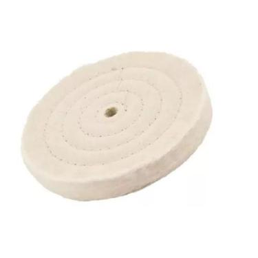 Imagem de Roda De Pano P POLIMENTO Mod. Disco Acessório P/ Moto Esmeril 4 Pol mu