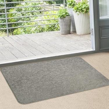 Imagem de 2 Tapete Lavanderia Antiderrapante Absorvente Ln 45x65 Vr (BEGE escuro claro palha)