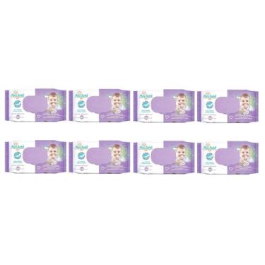 Imagem de Kit 8 Toalha Umedecida Meu Bebê Soft 100 Un - Hygieline