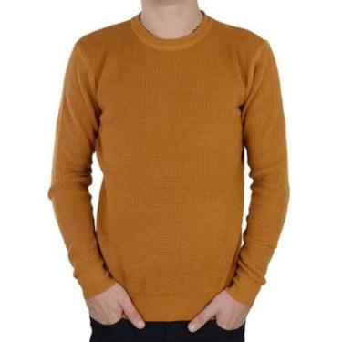 Imagem de Blusa Tricot Masculina Broken Rules Mostarda - 590214-Masculino