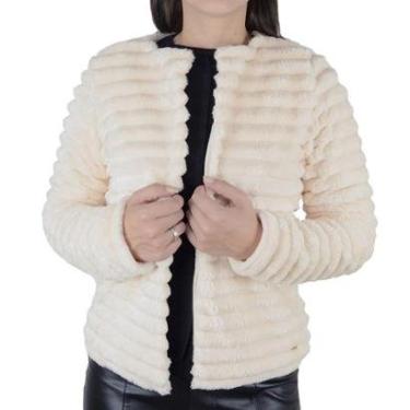 Imagem de Casaco Feminino Olho Fatal Pele Bege Natural - 60180-Feminino
