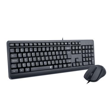 Imagem de Combo Mouse e Teclado Redragon R Office BS-7092 Preto 1200 DPI