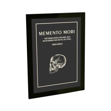 Imagem de Quadro Decorativo Memento Mori Estoicismo Filosofia Decoração Poster Quarto Sala