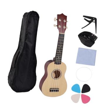 Imagem de YIJU Ukulele para iniciantes, 21 polegadas de guitarra, instrumento musical profissional leve para crianças em idade pré -escolar, com mais de 3 anos de, Madeira