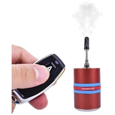 Imagem de Yiduomile Máquina de fumaça de metal, mini máquina de fumaça para fotografia, festas e criação de atmosfera - Gerador de neblina durável e portátil (metal vermelho)