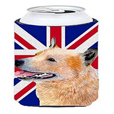 Imagem de Australian Cattle Dog with English Union Jack British Flag Tall Boy Beverage Insulator Hugger LH9469TBC