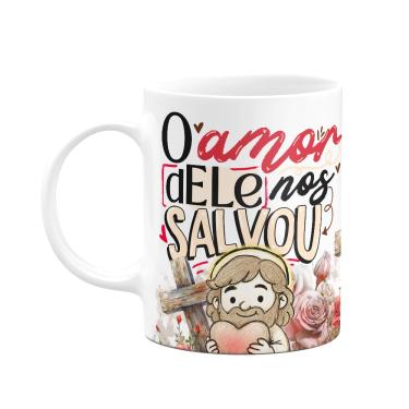 Imagem de Caneca da Páscoa - O amor dele nos salvou - 325ml