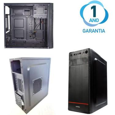 Imagem de Gabinete PC Gamer Placa ATX com 7 Slots PCI 2 Baias HD e SSD Max Dissi